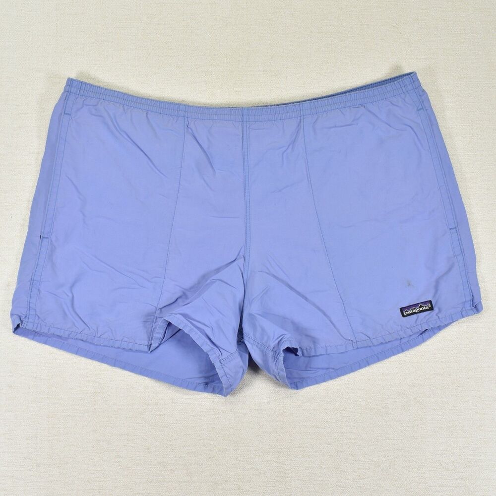 Vintage Patagonia Baggies Swim Trunks Made in USA Blue Periwinkle Men's XL